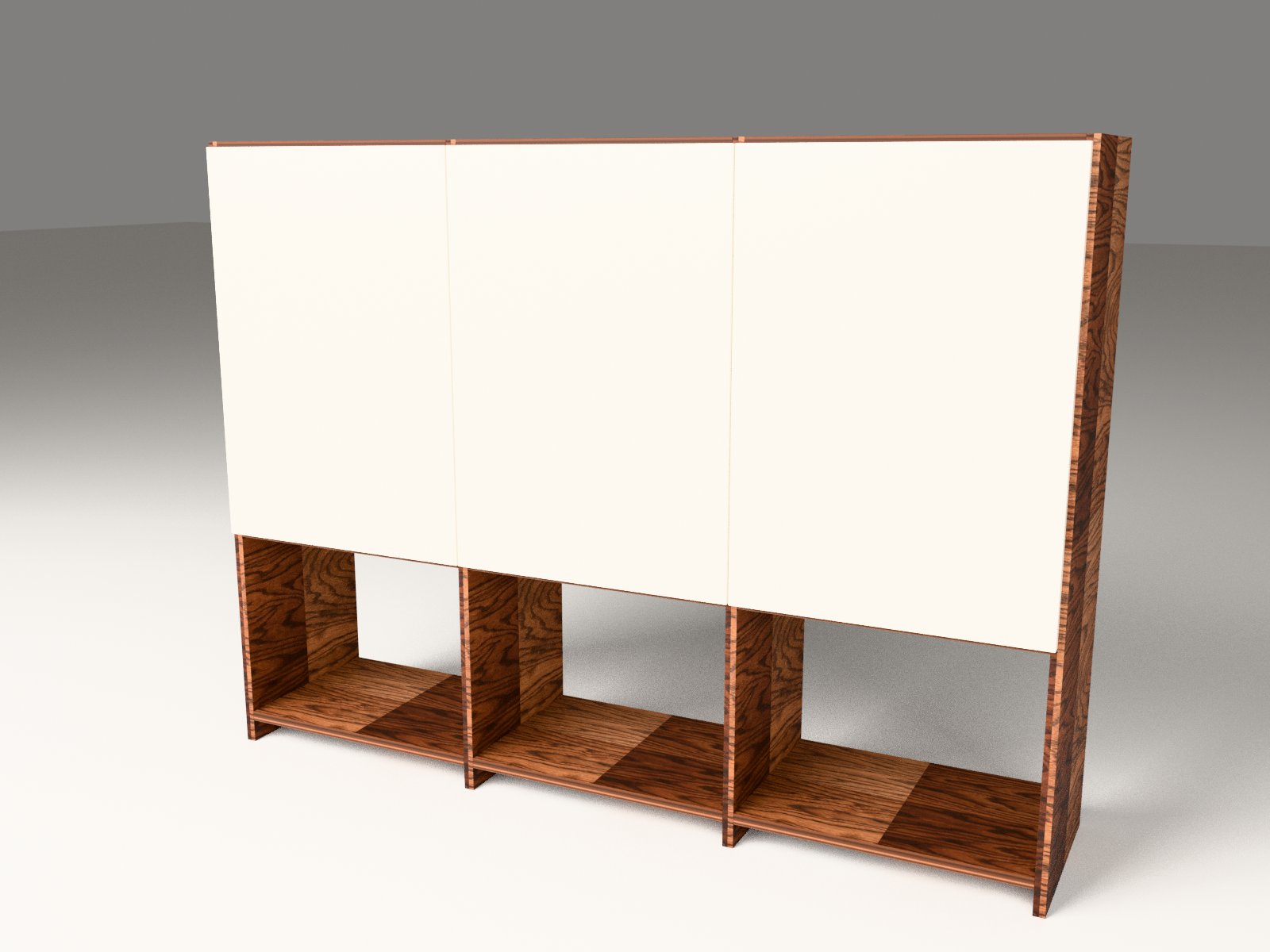 Sideboard Nussbaum geschlossen